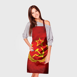 Фартук кулинарный СССР - старый флаг, цвет: 3D-принт — фото 2