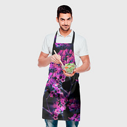 Фартук кулинарный Цветочки арт, цвет: 3D-принт — фото 2