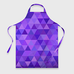 Фартук кулинарный Фиолетовые фигуры, цвет: 3D-принт