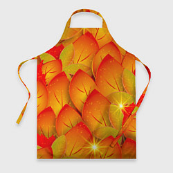 Фартук кулинарный Осенние желтые листья, цвет: 3D-принт