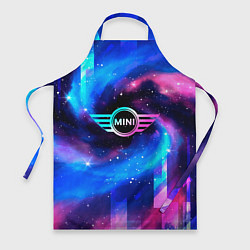 Фартук кулинарный Mini неоновый космос, цвет: 3D-принт