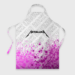 Фартук кулинарный Metallica rock legends: символ сверху, цвет: 3D-принт