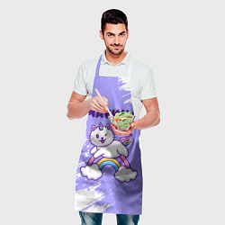 Фартук кулинарный Марина кошка единорожка, цвет: 3D-принт — фото 2