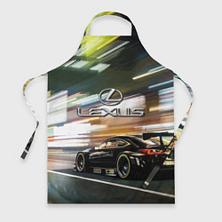 Фартук кулинарный Lexus - скорость режим, цвет: 3D-принт
