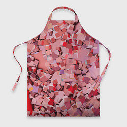 Фартук кулинарный Розовые кубы, цвет: 3D-принт