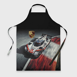 Фартук кулинарный Porsche - racing team - motorsport, цвет: 3D-принт