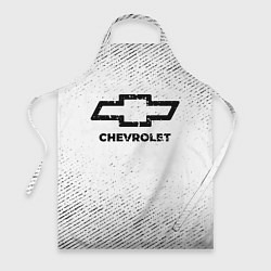Фартук кулинарный Chevrolet с потертостями на светлом фоне, цвет: 3D-принт