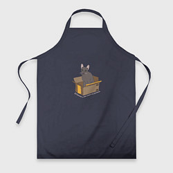 Фартук кулинарный Кошка в коробке, цвет: 3D-принт