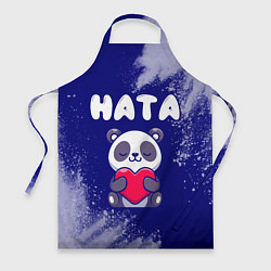 Фартук кулинарный Ната панда с сердечком, цвет: 3D-принт