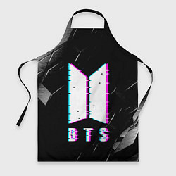 Фартук кулинарный BTS - Неоновый логотип, цвет: 3D-принт
