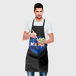 Фартук кулинарный Марк Наса космос, цвет: 3D-принт — фото 2