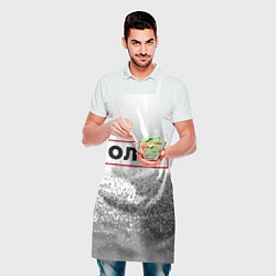 Фартук кулинарный Олег - в красной рамке на светлом, цвет: 3D-принт — фото 2