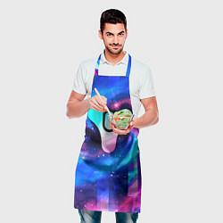 Фартук кулинарный Destiny неоновый космос, цвет: 3D-принт — фото 2