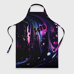 Фартук кулинарный Фиолетовая вода и краски, цвет: 3D-принт