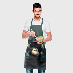 Фартук кулинарный Кибер-обезьяна, цвет: 3D-принт — фото 2