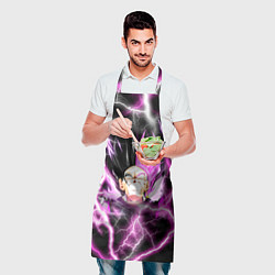 Фартук кулинарный Драгон Бол Гоку Блек Dragon Ball, цвет: 3D-принт — фото 2