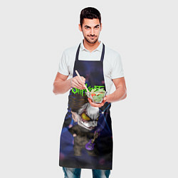 Фартук кулинарный Slipknot dark blue, цвет: 3D-принт — фото 2