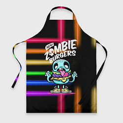 Фартук кулинарный Zombie burgers - Pop Art, цвет: 3D-принт