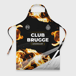 Фартук кулинарный Club Brugge legendary sport fire, цвет: 3D-принт