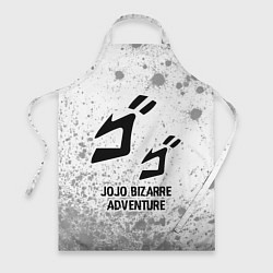 Фартук кулинарный JoJo Bizarre Adventure glitch на светлом фоне, цвет: 3D-принт