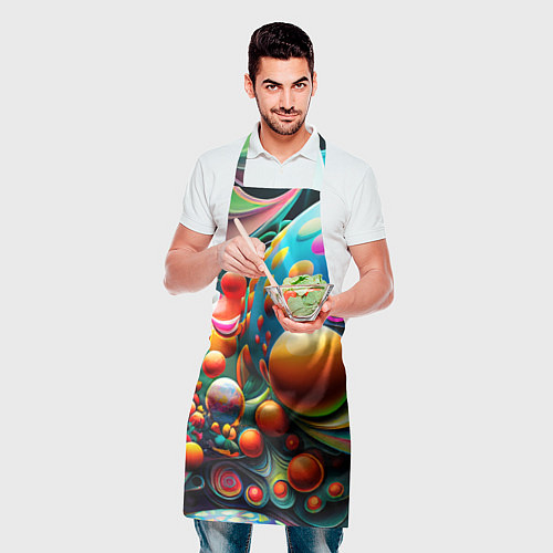 Фартук Абстрактные космические шары / 3D-принт – фото 2