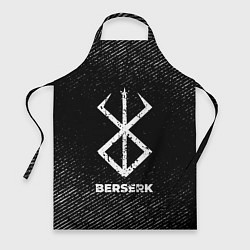Фартук кулинарный Berserk с потертостями на темном фоне, цвет: 3D-принт