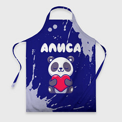 Фартук кулинарный Алиса панда с сердечком, цвет: 3D-принт