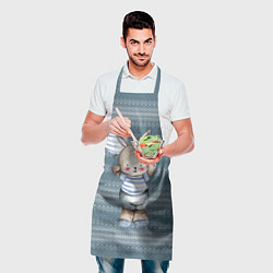Фартук кулинарный Зайчонок с шариком, цвет: 3D-принт — фото 2