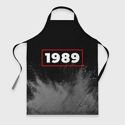 Фартук кулинарный 1989 - в красной рамке на темном, цвет: 3D-принт