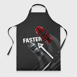 Фартук кулинарный Faster гонки JDM, цвет: 3D-принт