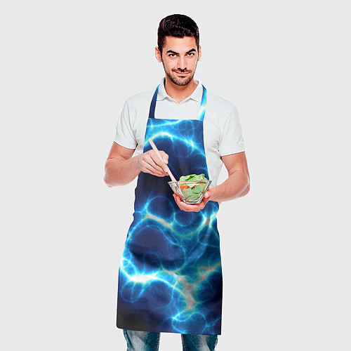 Фартук Молния грозовая - электрические разряды / 3D-принт – фото 2