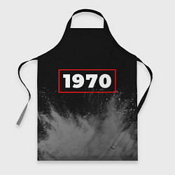 Фартук кулинарный 1970 - в красной рамке на темном, цвет: 3D-принт