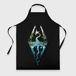 Фартук кулинарный Логотип Скайрим, цвет: 3D-принт