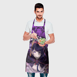 Фартук кулинарный Сёгун Райдэн - архонт инадзумы, цвет: 3D-принт — фото 2