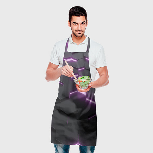 Фартук Абстрактные шестиугольники / 3D-принт – фото 2