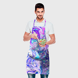 Фартук кулинарный Акварельные линии, цвет: 3D-принт — фото 2
