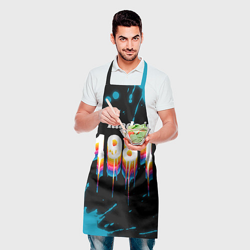 Фартук Made in 1981: liquid art / 3D-принт – фото 2