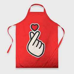 Фартук кулинарный К- Heart, цвет: 3D-принт