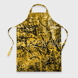 Фартук кулинарный Желтый хаос, цвет: 3D-принт