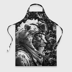 Фартук кулинарный Лев солдат в камуфляже, цвет: 3D-принт
