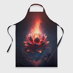 Фартук кулинарный Огненный лотус, цвет: 3D-принт