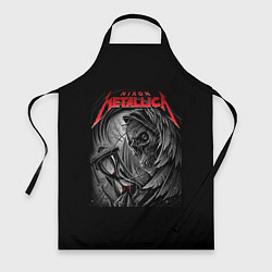 Фартук кулинарный Metallica - смерть, цвет: 3D-принт
