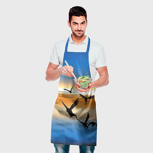 Фартук Вороны на закате / 3D-принт – фото 2