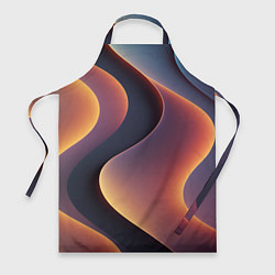 Фартук кулинарный Светящиеся волны, цвет: 3D-принт