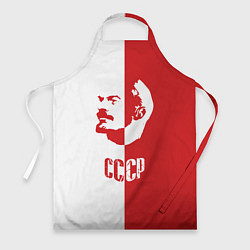 Фартук Красно белый Ленин