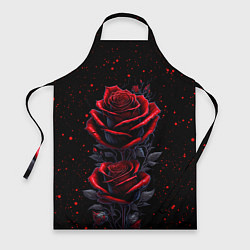 Фартук кулинарный Готические розы в космосе, цвет: 3D-принт