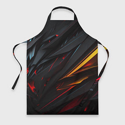 Фартук кулинарный Объемные темные пластины, цвет: 3D-принт