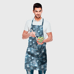 Фартук кулинарный Сочная текстура из ледяных кубиков, цвет: 3D-принт — фото 2