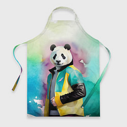 Фартук Прикольный панда в модной куртке