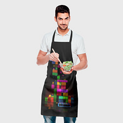 Фартук кулинарный Яркий тетрис, цвет: 3D-принт — фото 2